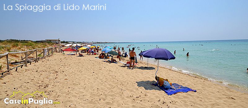 spiaggia di lido marini Ugento Salento