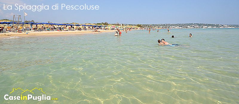 la spiaggia di Pescoluse